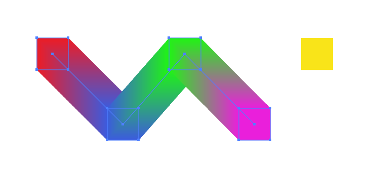 Blending the color of shapes
