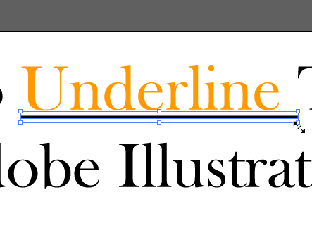 Underlined text