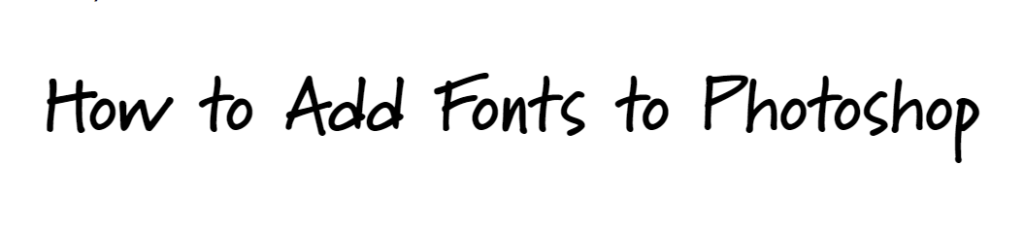 Text in the new font