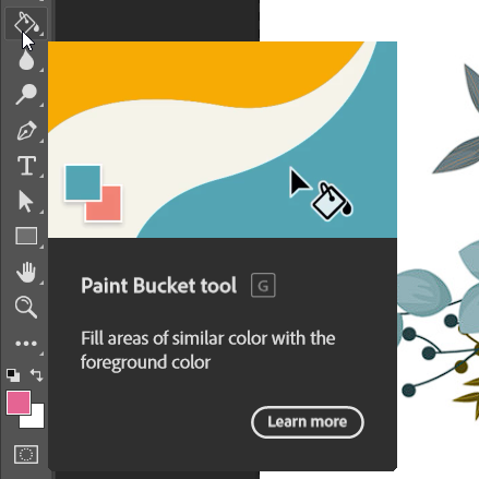 Paint bucket tool