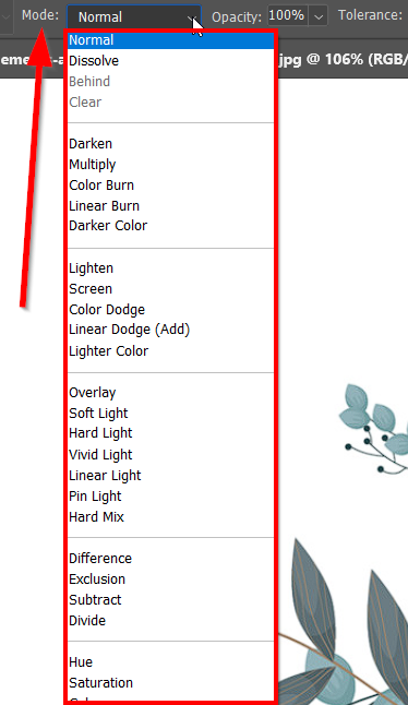 Blend modes