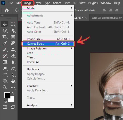 Changing the canvas size