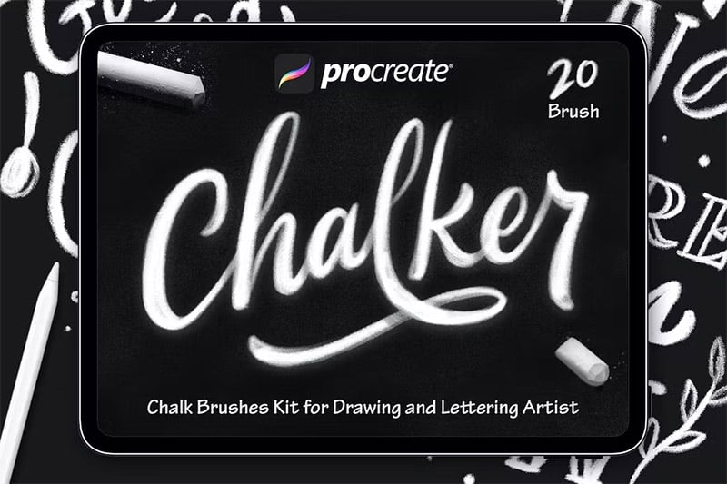 Chalker Procreate Brushes