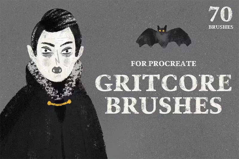 Gritcore Brushes for Procreate