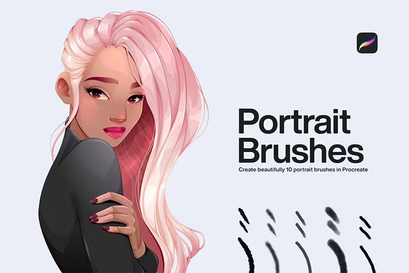 Portrait Brushes for Procreate