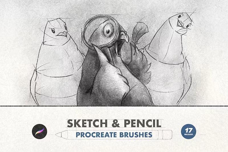 Sketch and Pencil Procreate Brushes
