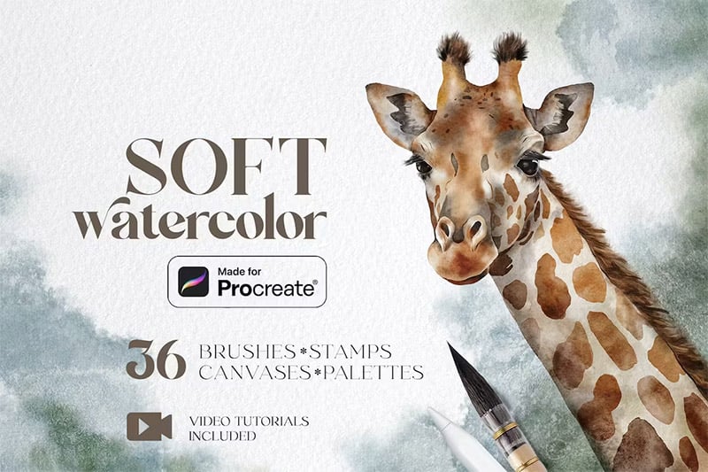 Soft Watercolor Brushes