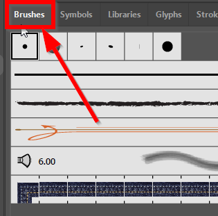 Brushes panel