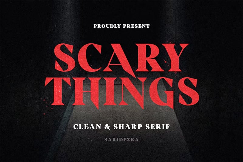 Scary Things - Creepy Serif