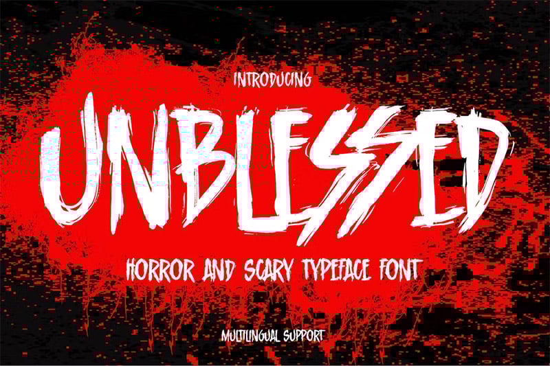 Unblessed - Horror Typeface