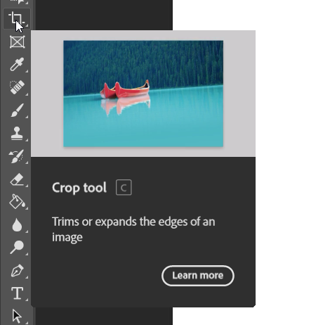 Crop Tool in Photoshop