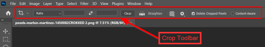 Crop Toolbar