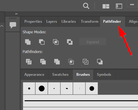 The Pathfinder panel in Adobe Illustrator