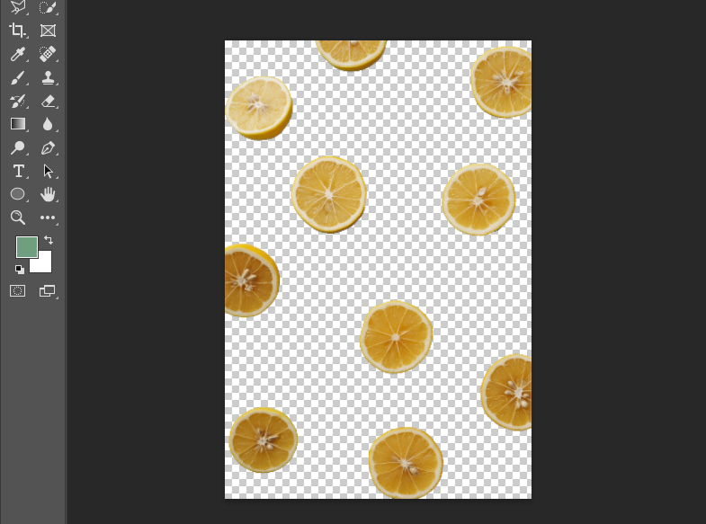 Oranges with background removed