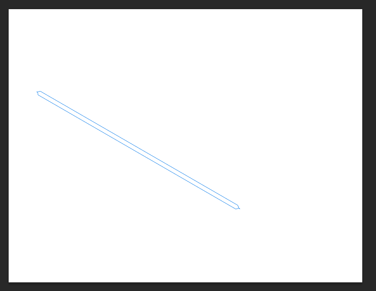 Drawing a diagonal line in path mode