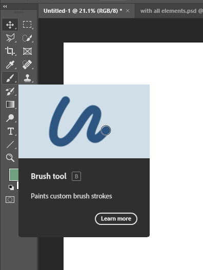 Photoshop's brush tool