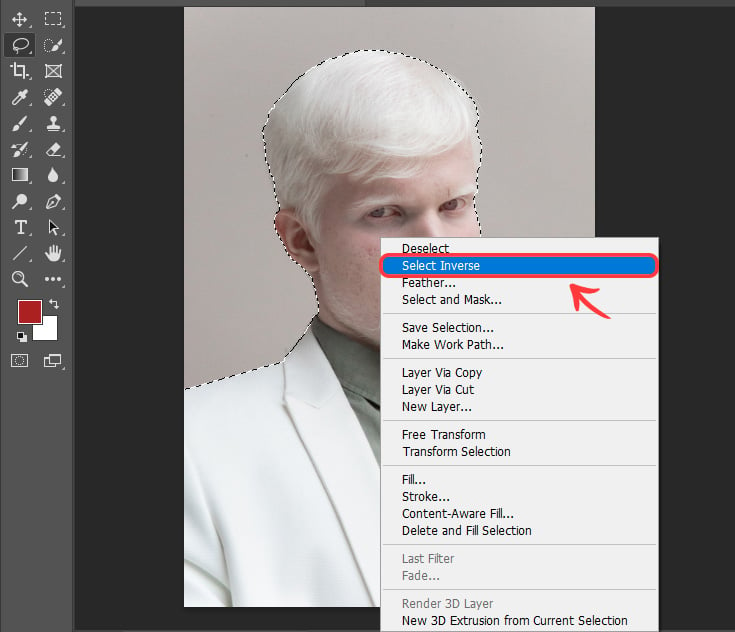 How to Invert a Selection in Adobe Photoshop