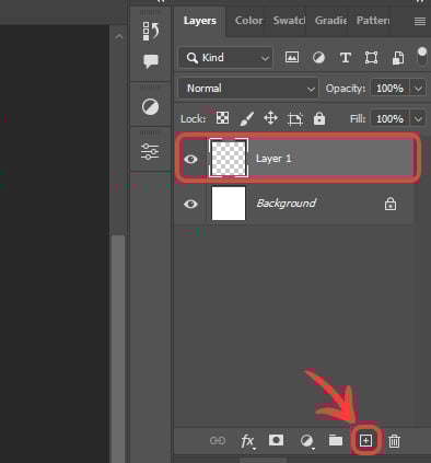 Adding a new transparent layer
