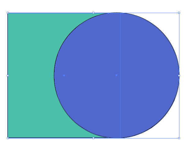 Blue circle shape