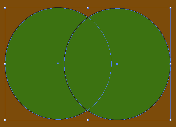 Two overlapping circles