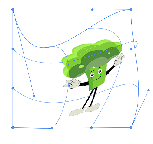 Warped vector using the grid