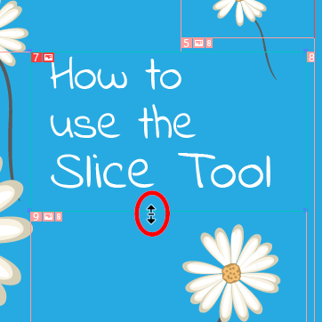 Repositioning a slice