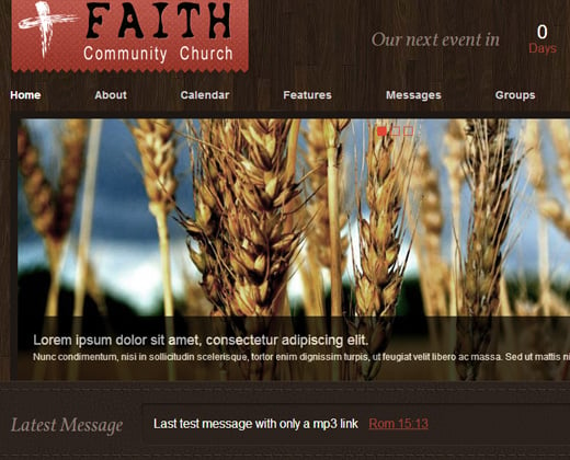 wp wordpress church theme premium design