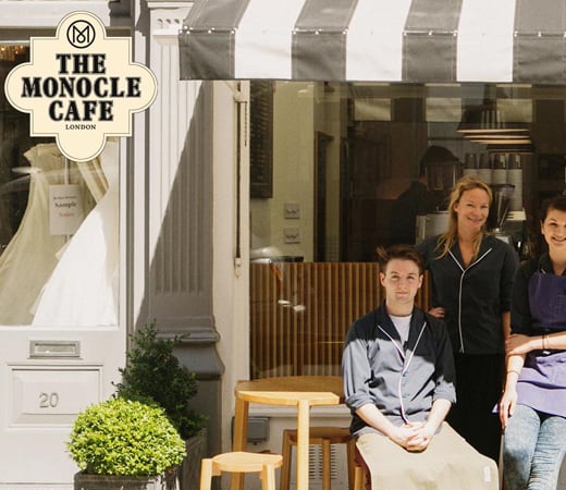 the monocle cafe retro classic website layout