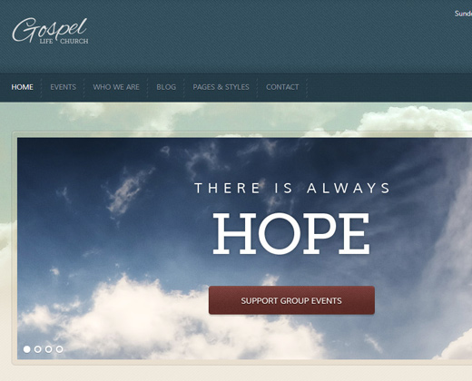 gospel premium responsive wp wordpress theme