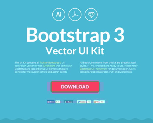 bootstrap3 ui kit open source