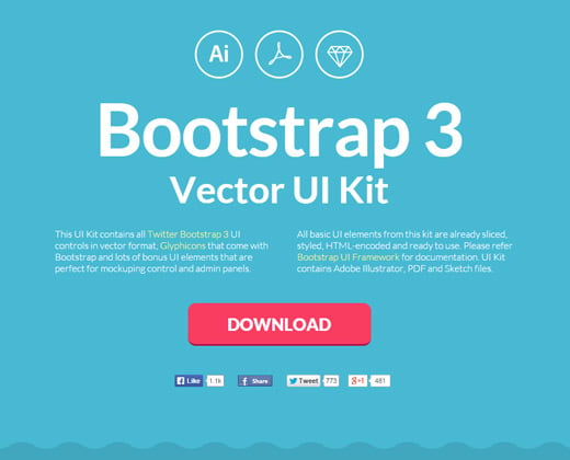 bootstrap3 ui kit open source