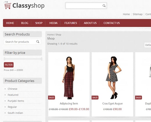 classy shop
