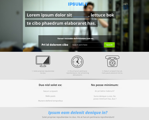 unused landing page simple website