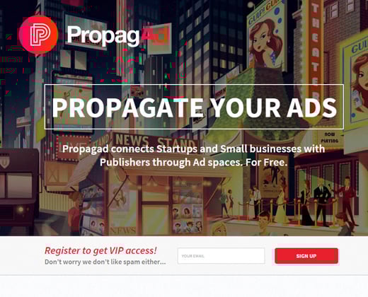 propagad ads online advertising startup