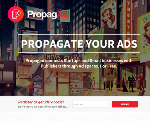 propagad ads online advertising startup