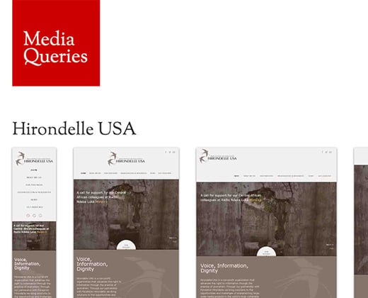 rwd responsive media queries homepage